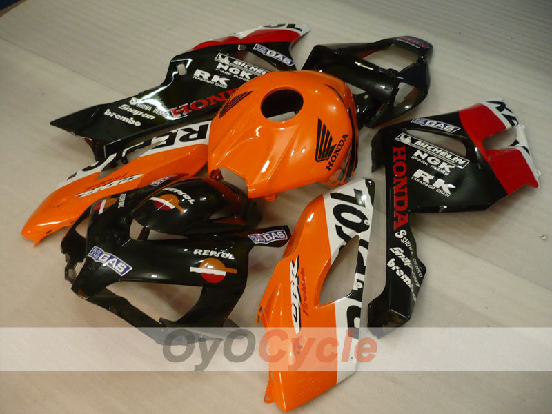 Injection Fairing kit for 04-05 CBR1000RR - Orange, Black - Repsol #OYO87904963 Secondary image