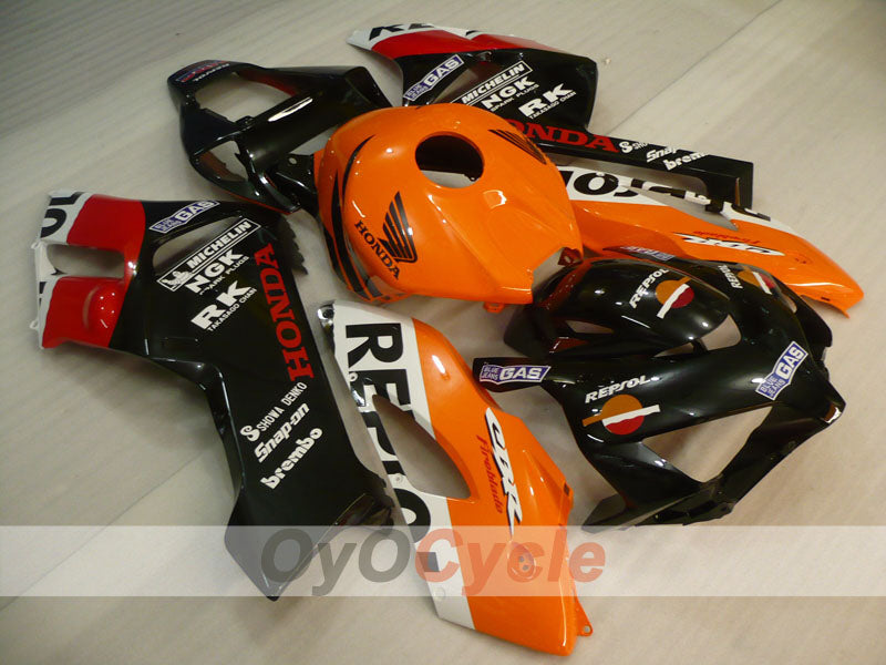 Injection Fairing kit for 04-05 CBR1000RR - Orange, Black - Repsol #OYO87904963 Main image