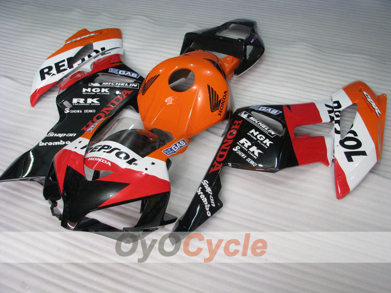Injection Fairing kit for 04-05 CBR1000RR - Orange, Black - Repsol #OYO87904966