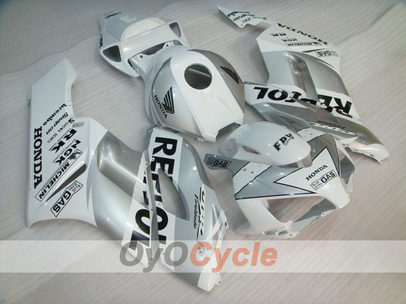 Injection Fairing kit for 04-05 CBR1000RR - White, Silver - Repsol #OYO87904967