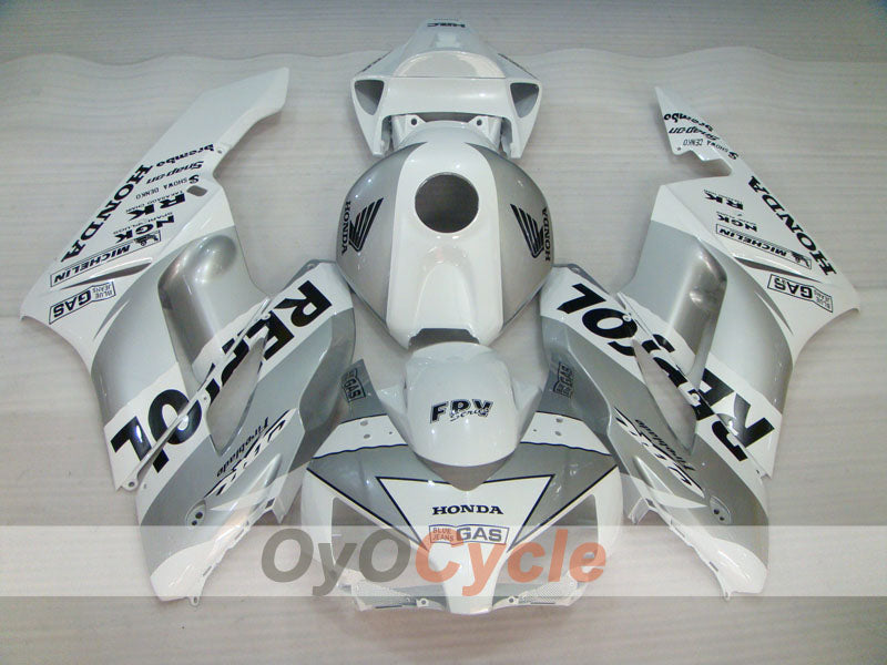Injection Fairing kit for 04-05 CBR1000RR - White, Silver - Repsol #OYO87904967