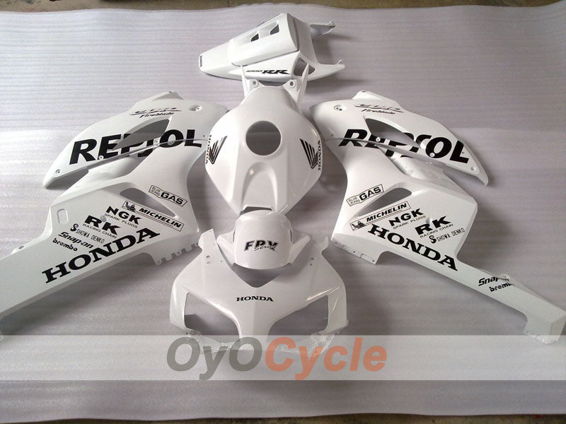 Injection Fairing kit for 04-05 CBR1000RR - White, Silver - Repsol #OYO87904968