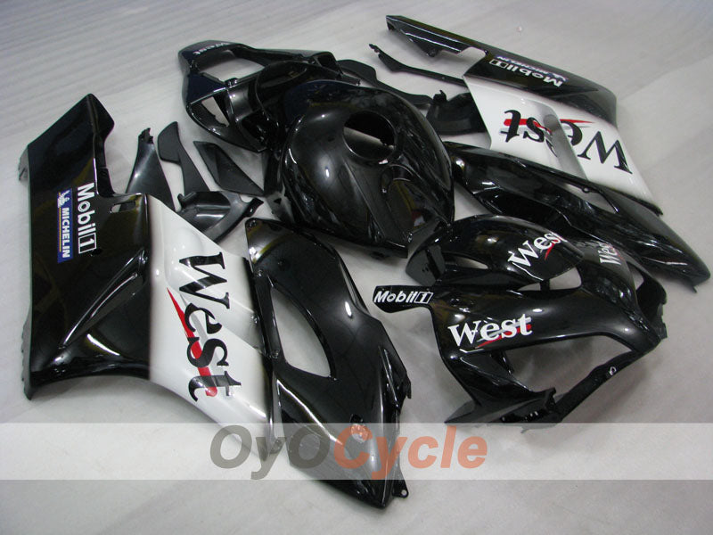Injection Fairing kit for 04-05 CBR1000RR - White, Black - West #OYO87904970