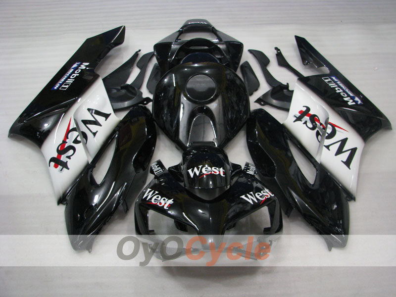 Injection Fairing kit for 04-05 CBR1000RR - White, Black - West #OYO87904970