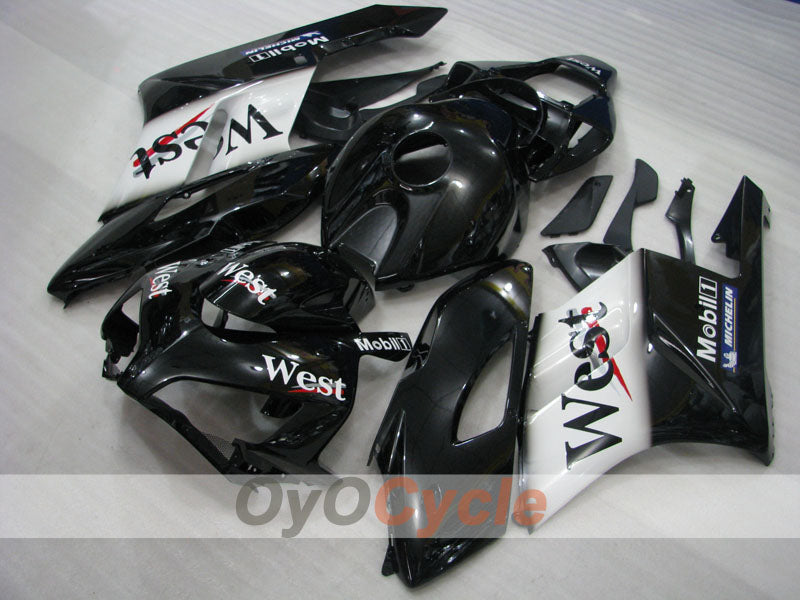 Injection Fairing kit for 04-05 CBR1000RR - White, Black - West #OYO87904970
