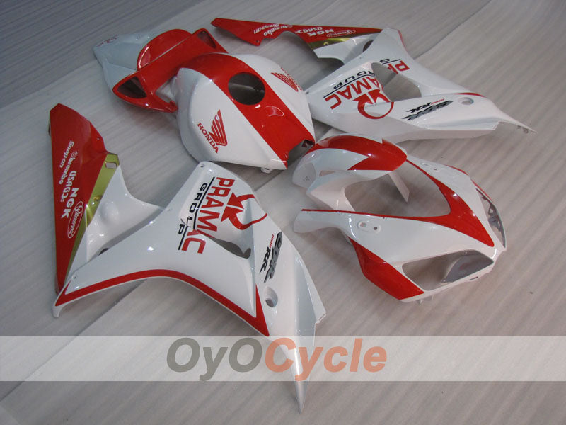 Injection Fairing kit for 06-07 CBR1000RR - Red, White - PRAMAC #OYO87904972 Main image