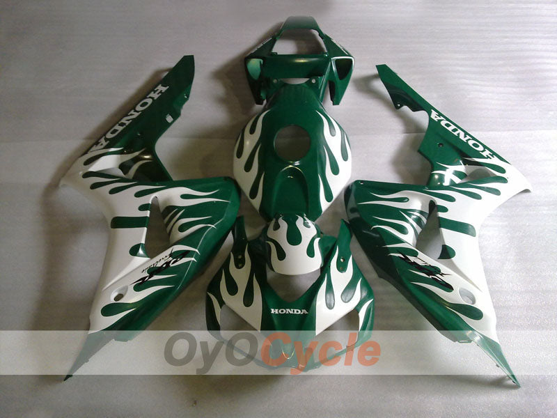 Injection Fairing kit for 06-07 CBR1000RR - ArmyGreen - Flame #OYO87904987