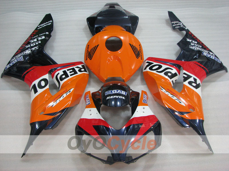 Injection Fairing kit for 06-07 CBR1000RR - Orange, Black - Repsol #OYO87904988