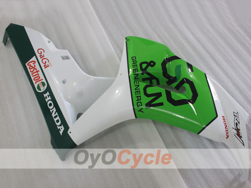 Injection Fairing kit for 06-07 CBR1000RR - Green, White - GO&FUN #OYO87904989