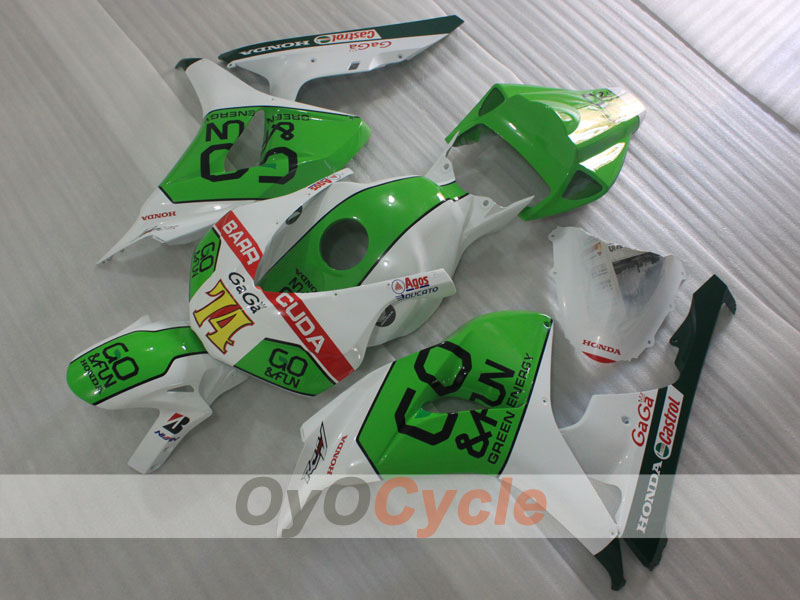 Injection Fairing kit for 06-07 CBR1000RR - Green, White - GO&FUN #OYO87904989