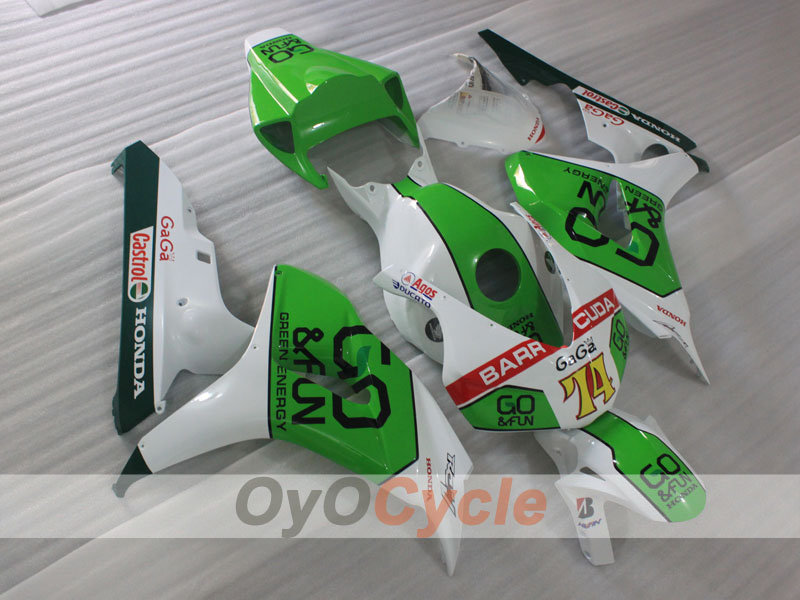 Injection Fairing kit for 06-07 CBR1000RR - Green, White - GO&FUN #OYO87904989
