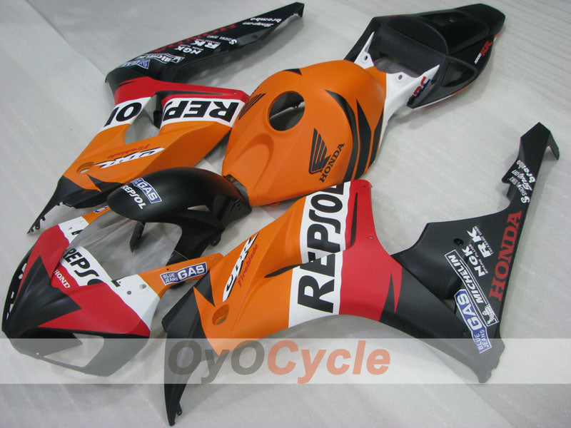Injection Fairing kit for 06-07 CBR1000RR - Orange, Black - Repsol #OYO87904991 Main image