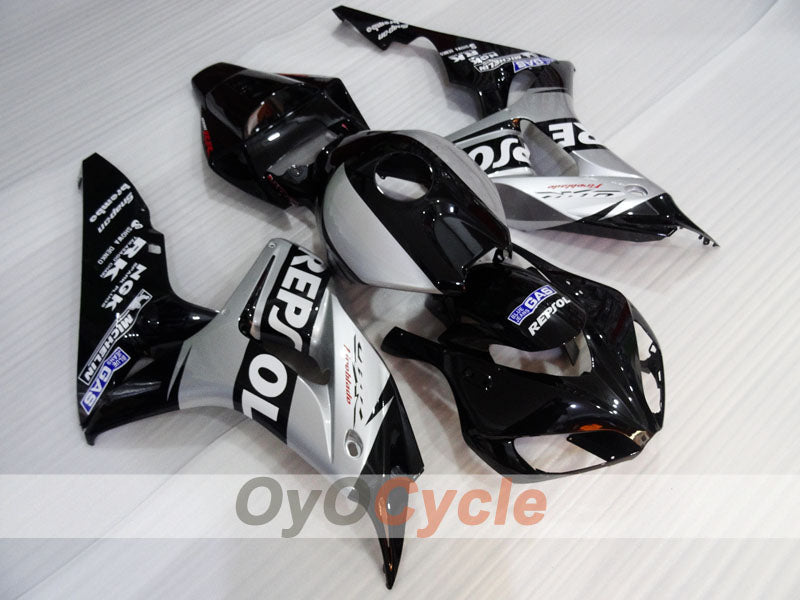 Injection Fairing kit for 06-07 CBR1000RR - Black, Grey - Repsol #OYO87904993