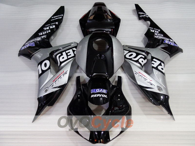 Injection Fairing kit for 06-07 CBR1000RR - Black, Grey - Repsol #OYO87904993