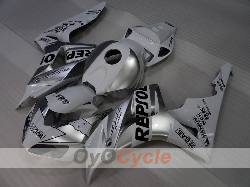 Injection Fairing kit for 06-07 CBR1000RR - White, Silver - Repsol #OYO87905002 Secondary image