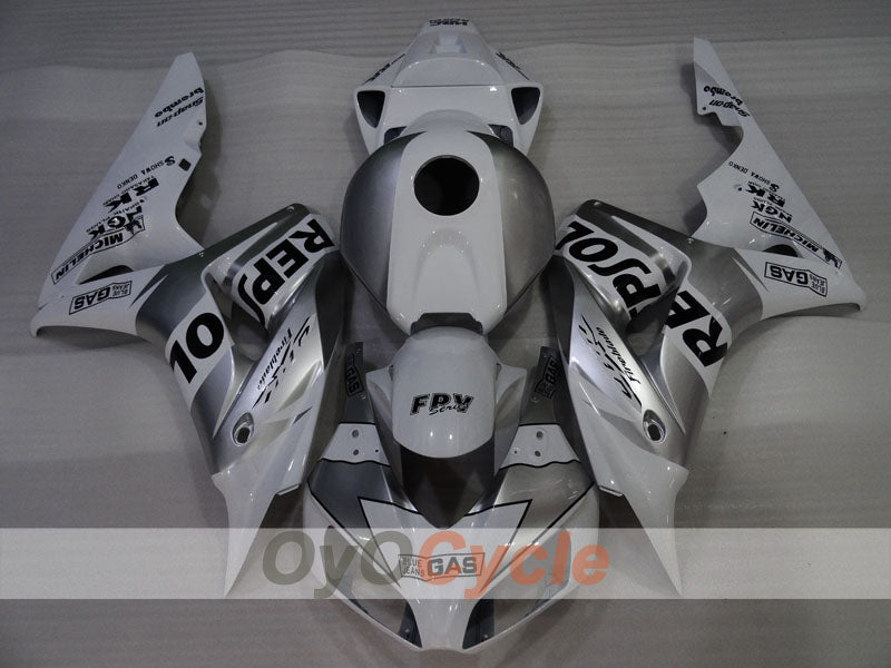 Injection Fairing kit for 06-07 CBR1000RR - White, Silver - Repsol #OYO87905002