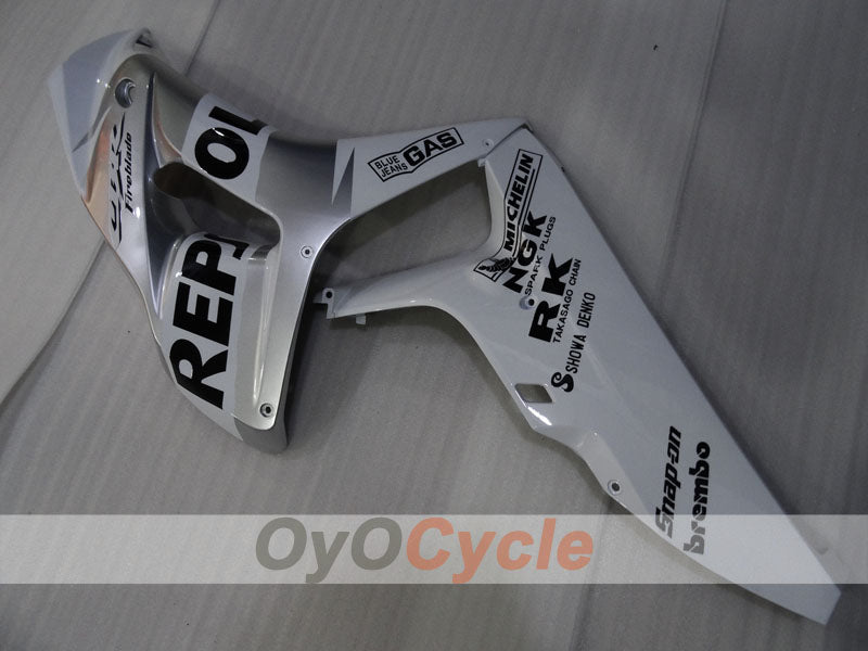 Injection Fairing kit for 06-07 CBR1000RR - White, Silver - Repsol #OYO87905002