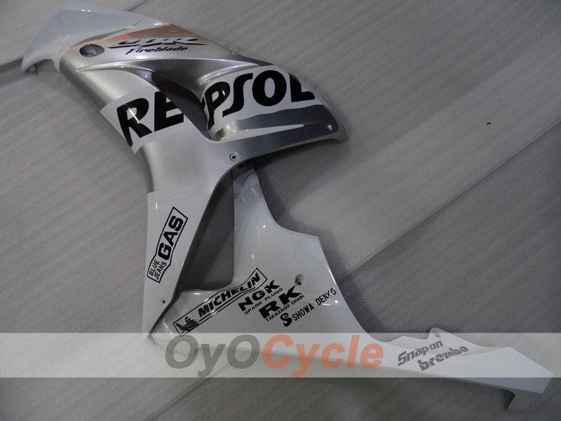 Injection Fairing kit for 06-07 CBR1000RR - White, Silver - Repsol #OYO87905002