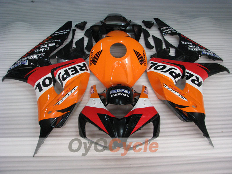 Injection Fairing kit for 06-07 CBR1000RR - Orange, Black - Repsol #OYO87905003