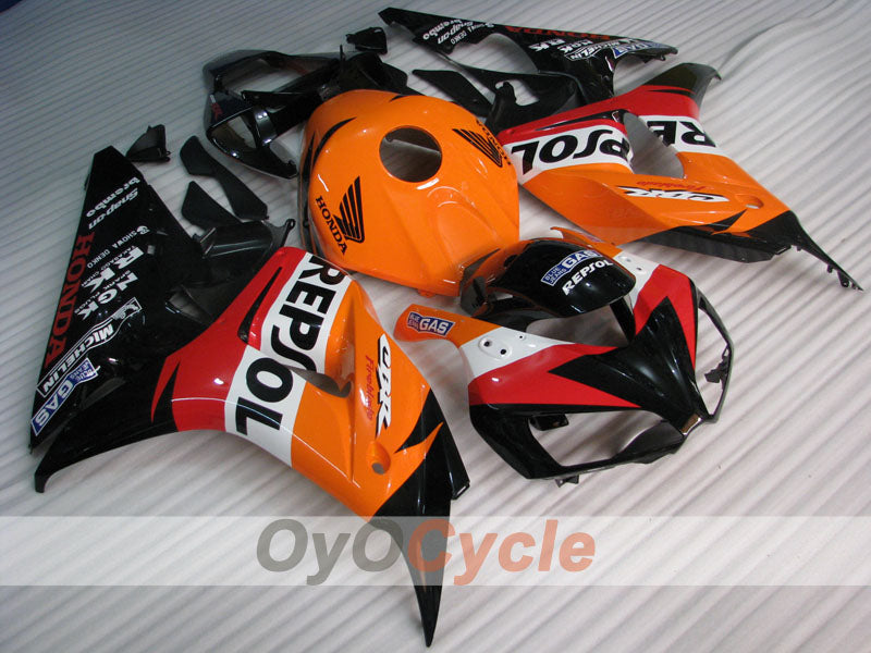 Injection Fairing kit for 06-07 CBR1000RR - Orange, Black - Repsol #OYO87905003 Main image