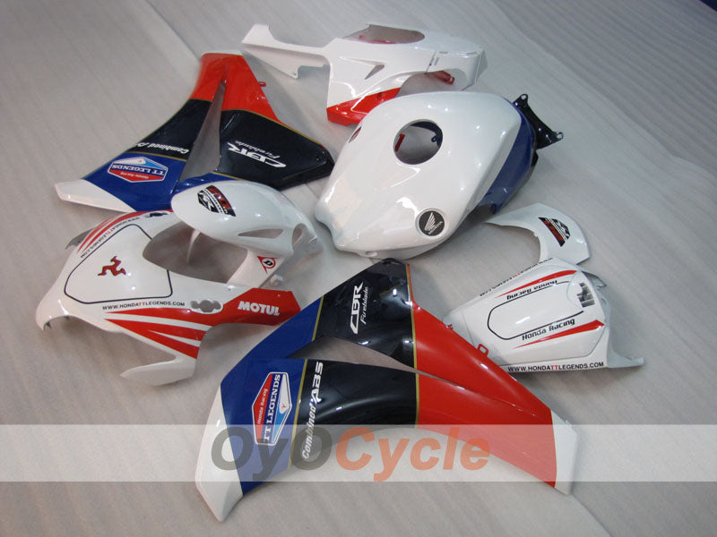 Injection Fairing kit for 08-11 CBR1000RR - Red, White - MOTUL #OYO87905005
