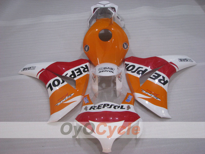 Injection Fairing kit for 08-11 CBR1000RR - Red, Orange, White - Repsol #OYO87905011 Main image