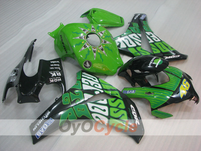 Injection Fairing kit for 08-11 CBR1000RR - Green - Rossi #OYO87905015