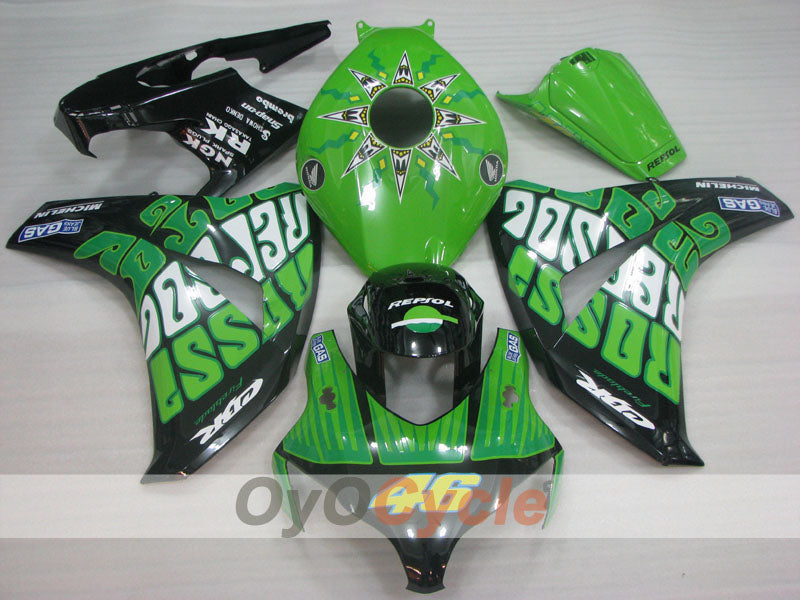 Injection Fairing kit for 08-11 CBR1000RR - Green - Rossi #OYO87905015 Main image