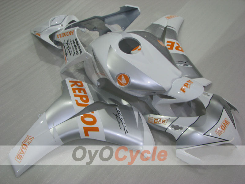 Injection Fairing kit for 08-11 CBR1000RR - White, Silver - Repsol #OYO87905020