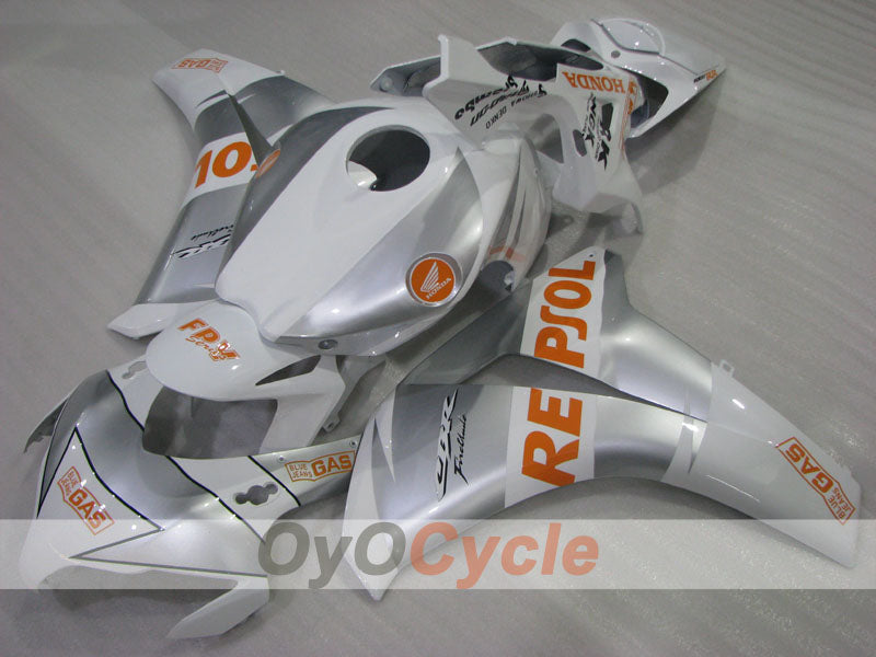 Injection Fairing kit for 08-11 CBR1000RR - White, Silver - Repsol #OYO87905020 Main image
