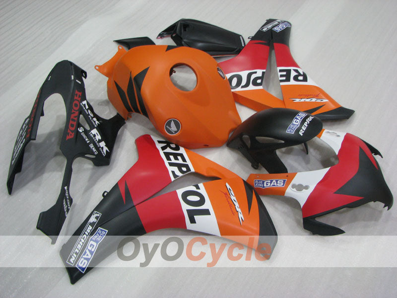 Injection Fairing kit for 08-11 CBR1000RR - Red, Orange, Black - Repsol #OYO87905021 Secondary image