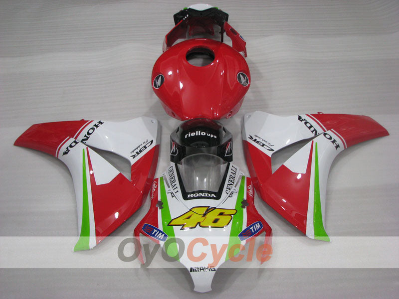 Injection Fairing kit for 08-11 CBR1000RR - Red, White - Customize #OYO87905022