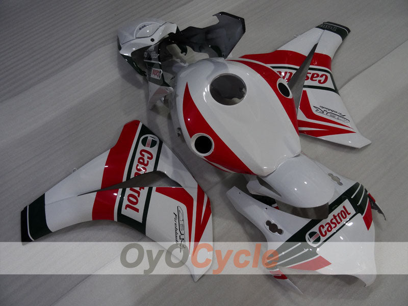 Injection Fairing kit for 08-11 CBR1000RR - Red, White - Castrol #OYO87905025 Main image