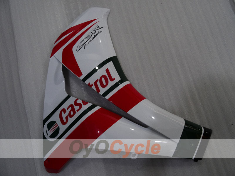 Injection Fairing kit for 08-11 CBR1000RR - Red, White - Castrol #OYO87905025