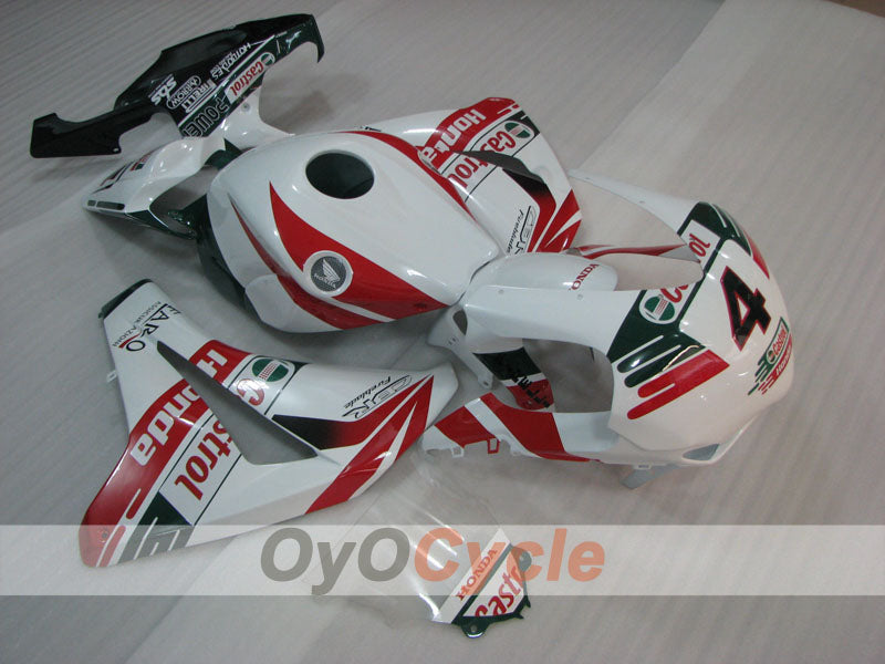 Injection Fairing kit for 08-11 CBR1000RR - Red, White - Castrol #OYO87905026