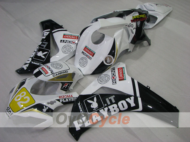 Injection Fairing kit for 08-11 CBR1000RR - White, Black - PlayBoy #OYO87905032