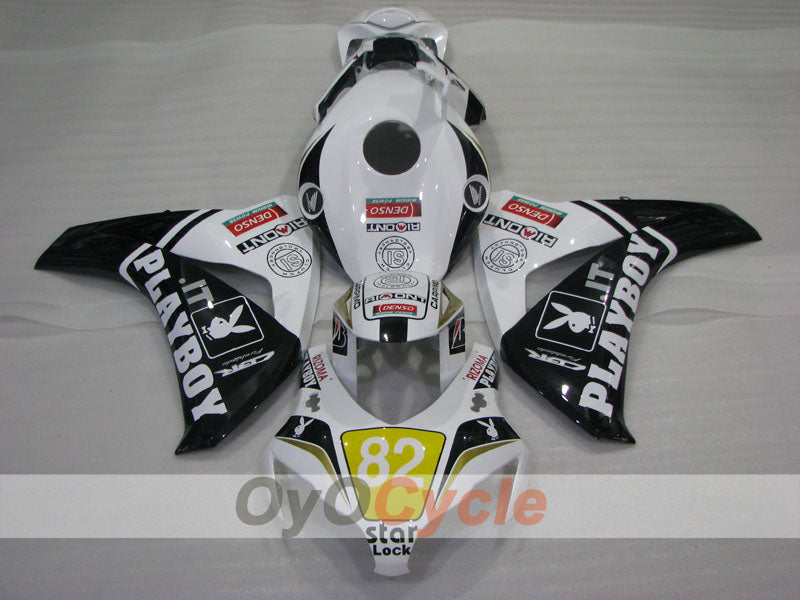 Injection Fairing kit for 08-11 CBR1000RR - White, Black - PlayBoy #OYO87905032 Secondary image