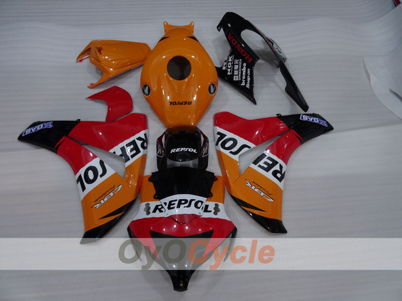 Injection Fairing kit for 08-11 CBR1000RR - Orange, Black - Repsol #OYO87905034