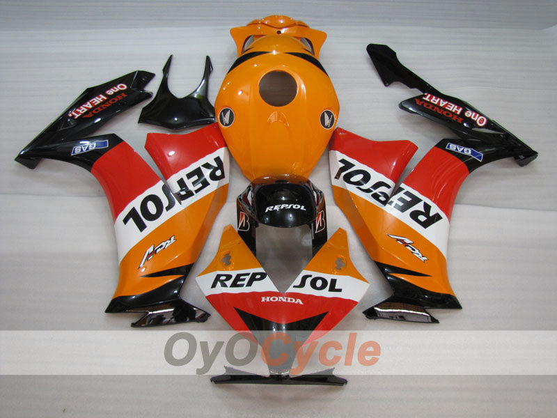 Injection Fairing kit for 12-16 CBR1000RR - Orange, Black - Repsol #OYO87905040 Secondary image
