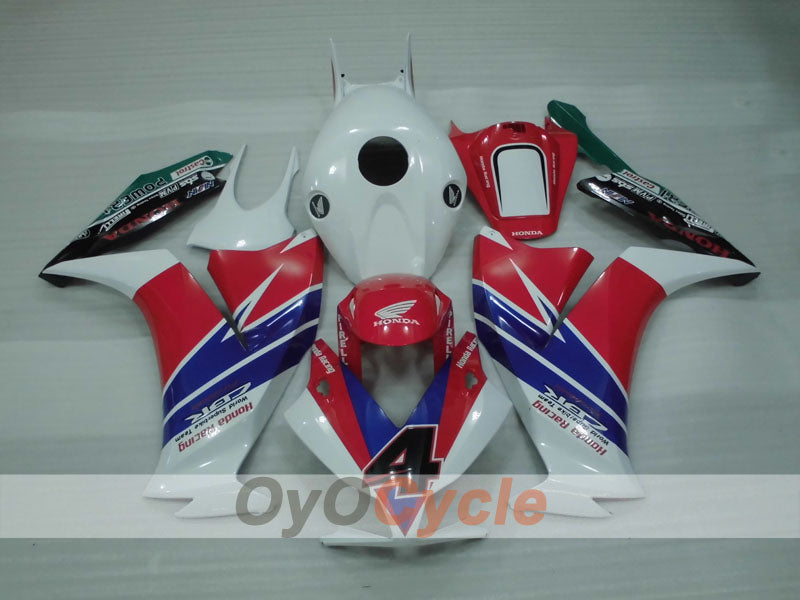 Injection Fairing kit for 12-16 CBR1000RR - Red, White - MOTUL #OYO87905041