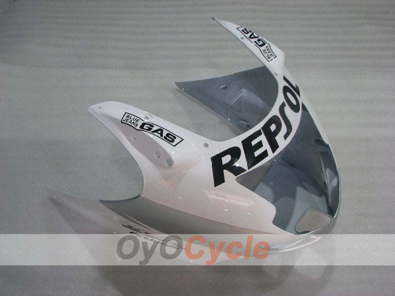Injection Fairing kit for 96-07 CBR1100XX - White, Silver - Repsol #OYO87905043