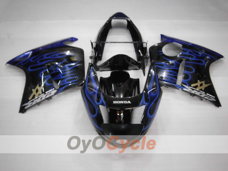 Injection Fairing kit for 96-07 CBR1100XX - Blue, Black - Flame #OYO87905045
