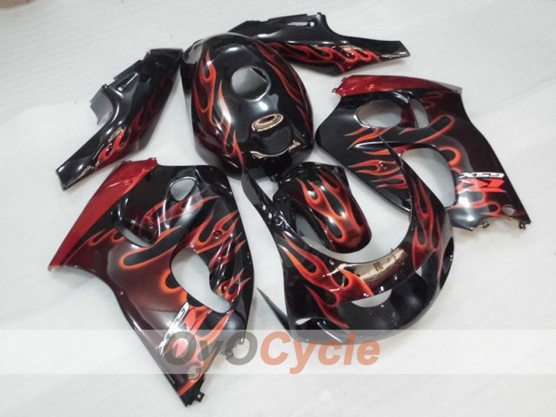 Fairing kit for 96-99 Suzuki GSXR750 - Orange, Black - Flame #OYO87905068
