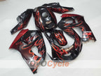 Fairing kit for 96-99 Suzuki GSXR750 - Orange, Black - Flame #OYO87905068