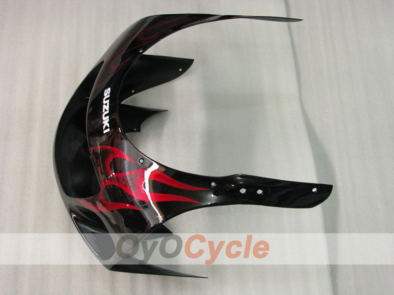 Fairing kit for 96-99 Suzuki GSXR750 - Orange, Black - Flame #OYO87905071