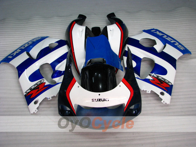 Fairing kit for 96-99 Suzuki GSXR750 - Blue, White - Factory Style #OYO87905073 Secondary image