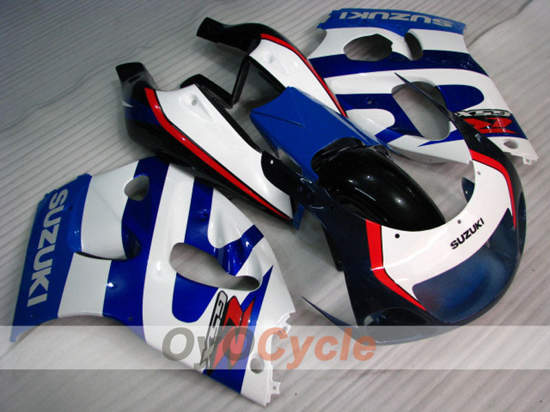 Fairing kit for 96-99 Suzuki GSXR750 - Blue, White - Factory Style #OYO87905073