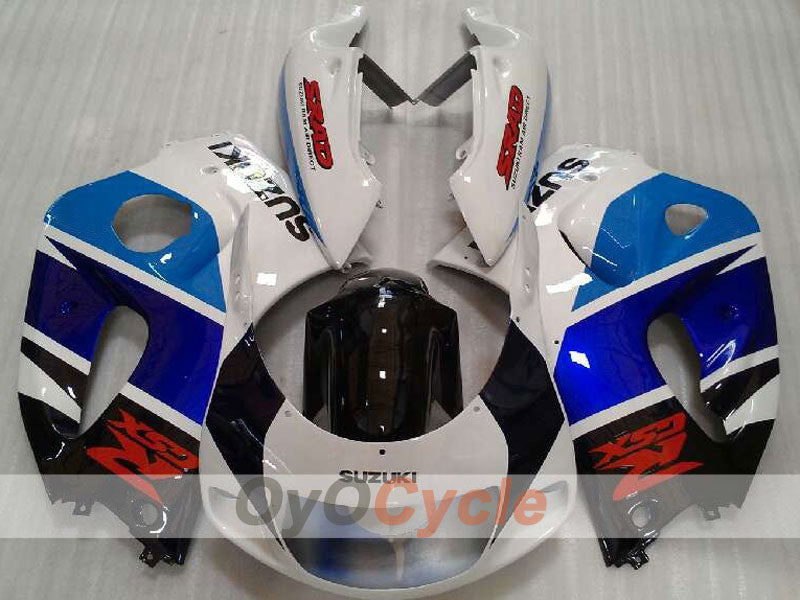 Fairing kit for 96-99 Suzuki GSXR750 - Blue, White - Factory Style #OYO87905074