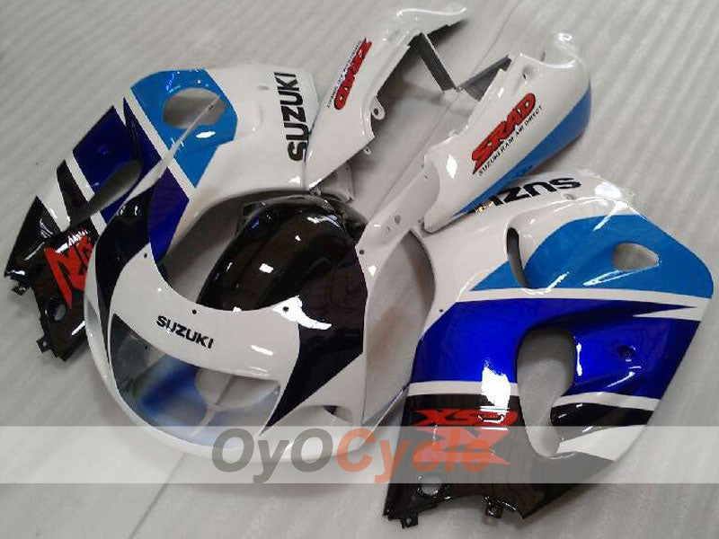 Fairing kit for 96-99 Suzuki GSXR750 - Blue, White - Factory Style #OYO87905074