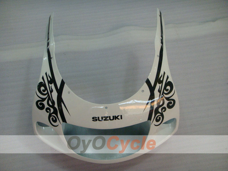 Fairing kit for 96-99 Suzuki GSXR750 - White, Black - Corona, MOTUL #OYO87905076
